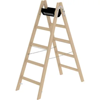 Munk Sprossen-Stehleiter Holz - 033210