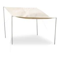Defactoshop Sonnensegel Sonnensegel Sonnenschutz Camping Sonnendach Aufstellstang 3x4 Diverse, (4-tlg)
