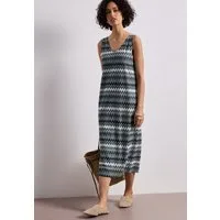 STREET ONE Midikleid mit Zick Zack Muster