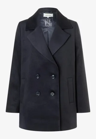 MORE & MORE - Zweireihige Cabanjacke blau - Gr. - 44