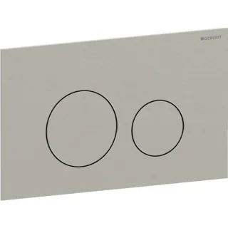 Geberit Sigma40 Betätigungsplatte, rund, 2-Mengen-Spülung: Platte, Taste: nickel, 115628ID1 115628ID1