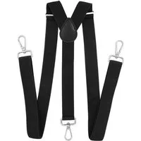 axy Hosenträger Herren Hosenträger 3 robusten Karabiner Verschluss 2,5 cm breit Y-Form verstellbar und elastisch 120cm Lang