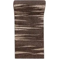 Mazovia Läufer Läufer Flurläufer Modern für Vorzimmer, Küche - Braun, 70 x 100 cm, Kurzflor, Meterware, Höhe 10 mm