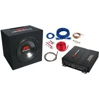 Renegade Renegade RBK550XL Basskit mit Verstärker + Installations-Kit Strom-Adapterkabel
