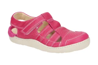 Eject 12047.001 OCEAN_D Damen Sandale - Pink Echtleder Gummisohle Klettversch...