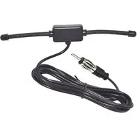 Bolwins E02 Auto Radioantenne FM Radio Antenne Patch Windschutzscheiben Paste Innenantenne (AM / FM, für Fahrzeuge (Auto, LKW, Boot, alle 12V-Fahrzeuge), Verstärkung: 5 dB), Elektronisch verstärkt, selbstklebende Klebeantenne