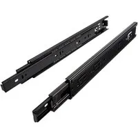 SO-TECH® Auszug Vollauszug 45 kg 250 - 750 mm KV3-45-H45-NF schwarz (2 St), KV3-45-H45-L300-NF schwarz 300 mm (eingeschoben)