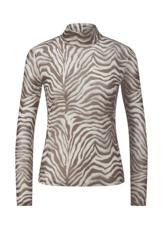 RIANI - Shirt mit Arm oat patterned - Gr. - 46