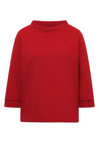 CECIL - Ottoman Shirt im Two-Tone-Look flame red - Gr. - M
