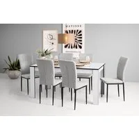 Home affaire 4-Fußstuhl Bergamo (Set, 6 St), erhältlich in Samt, Vintage-Mikrofaser und Webstoff in vielen Farben