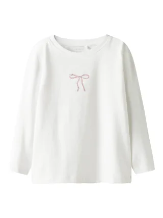 NAME IT - NMFROSITA LS TOP BOX bright white - Gr. - 116