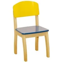 roba® Stuhl Kinderstuhl, Stuhl mit Lehne für Kinder, Holz lackiert