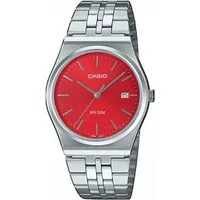 CASIO TIMELESS COLLECTION Quarzuhr MTP-B145D-4A2VEF, Armbanduhr, Herrenuhr, Damenuhr, Jugendliche, Datum, Edelstahlarmband