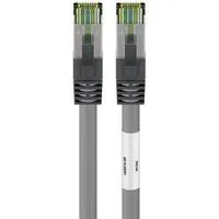 CAT 8.1 Patchkabel, S/FTP (PiMF) grau, 0,25 Meter
