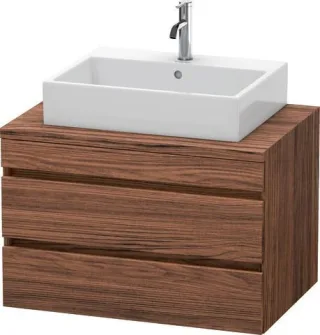 Duravit DuraStyle Konsolenwaschtischunterbau wandhängend Nussbaum dunkel Matt 800x548x512 mm - DS531 DS531702121
