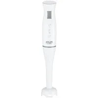 Adler Stabmixer AD 4622 300 W - ergonomischer Griff, Edelstahlklinge - Weiß, 300 W, Ergonomischer Griff, Platzsparend, Abnehmbarer Mixstab