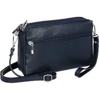 Caspar Umhängetasche Kleine Damen Crossbody Bag Leder Tasche - CLASSIC LINE - Modell No.815, leicht, elegant & unempfindlich - 100% Echtleder - Handmade in Italy