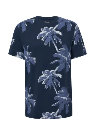 s.Oliver - T-Shirt blau - Gr. - L