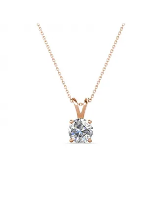 Vernice Stein-Anhänger - Rose Gold und Kristall