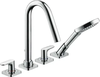 Hansgrohe 4-Loch Wannenarmatur Axor Citterio M F-Set f.Fliesenrand chrom mit Hebelgriff, 34454000 34454000