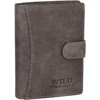 Wild Things Only !!! Geldbörse RFID echt Leder Portemonnaie Geldbörse Riegelbörsel Herren Hochformat, RFID Schutz