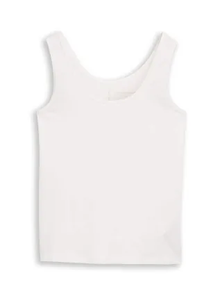 Tom Tailor - Slim Fit Top mit Rundhalsausschnitt whisper white - Gr. - XL