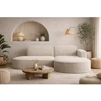 Kaiser Möbel Ecksofa Designer MODENA STUDIO L stoff Cord, Ecksofa, Cord Sofa, L-Form, Links/Rechts wählbar