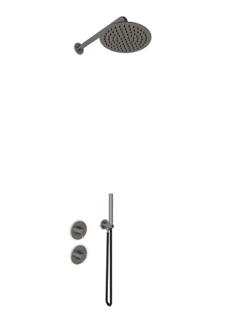 JEE-O Slimline Shower Set 01, dark steel, 800-6429 800-6429