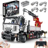 Reobrix Reobrix 22011 Schwerlast LKW Kran 2.328 Teile Technik Modell Konstruktions-Spielset, (2328 St)