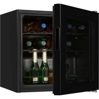 exquisit Weinkühlschrank WS1-12-GT-030G, für 14 Standardflaschen á 0,75l, klein und kompakt, platzsparende Lagerung Ihrer Weine