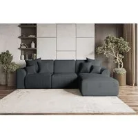 99rooms Ecksofa Gusto, Sofa L-Form, Eckcouch, mit Schlaffunktion, abnehmbaren Rückenkissen, Bezug-Cordstoff POSO