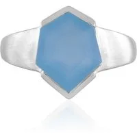Cavill Solitärring Blauer Onyx Sterling Silber Ring (1-tlg)