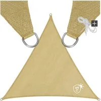 tectake Sonnensegel, (Set, 3 x 3 x 3 m), dreieckig mit UV-Schutz 50+