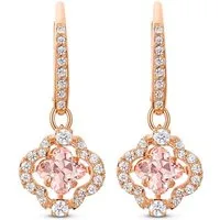 Swarovski Paar Ohrhänger Una Sparkling Dc Glücksklee, mit Swarovski® Kristall