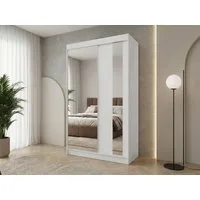 Beautysofa Schwebetürenschrank Gaja (weiß, schwarz, graphit, artisan, Kaschmir Farbe) mit Schubladen, Spiegeln und Kleiderstange