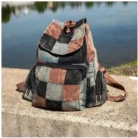 KUNST UND MAGIE Schultertasche Kunst& Magie Bunt Hippie Rucksack " " Stonewashed Nepal