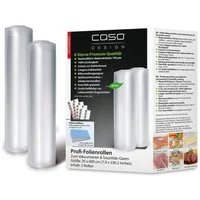 Caso Displayschutzfolie 1221 Vakuum-Folienrollen 20x600 cm 2 Rollen, stark + reissfest, Mikrowellen geeignet, Kochfest