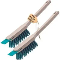 Novaliv Krümelkehrer 30780-2x, (2-tlg), Novaliv 2er Set Bürste Rasenmäher Reiniger Rasenmäherbürste mit Schabe