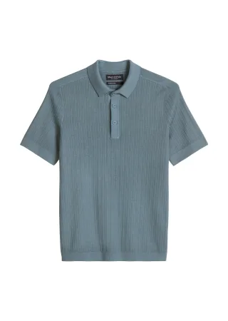Marc OPolo DENIM - MTCMK_Knit Poloshirt Black Pepper - Gr. - M