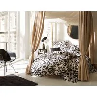 BETTWAESCHE-MIT-STIL Bettwäsche Mako Satin Bettwäsche Leopard, Mako-Satin, 3 teilig