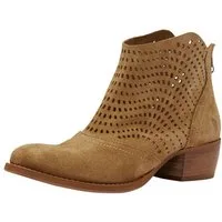 Felmini Stiefelette Veloursleder . Cowboy Stiefelette