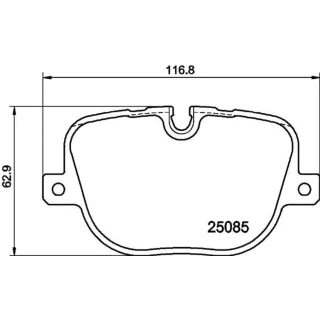 Hella Bremsbel?ge hinten Land Rover Range Rover 3