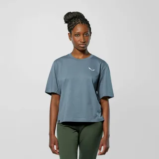 SALEWA - Eagle Glacier Loose T-Shirt Damen - Blau (Gr.40)