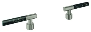 GROHE Hebelgriffe Atrio Private C. 48459 Vanilla Noir Caesarstone satin steel, 48459MS0 48459MS0
