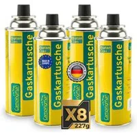 Campingman Gaskartusche Gaskartuschen 227g MSF-1A im –Unkrautbrenner & Gasgeräte, 4 St., Butangas Kartusche mit Ventil für Campingkocher