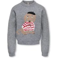 KIDS ONLY Strickpullover KOGTEDDY L/S PULLOVER KNT NOOS Kunstfaser, regular fit