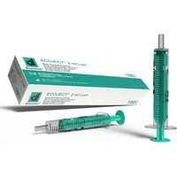 Dispomed Einwegspritze ECOJECT 2-tlg Einmal-Spritzen 80 bis 100Stk -Größe wählbar-, (Großpackung, 100-St., sterile Einwegspritzen), für medizinische und nicht-medizinische Verwendung