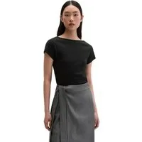 Marc O'Polo T-Shirt aus elastischem Rippjersey
