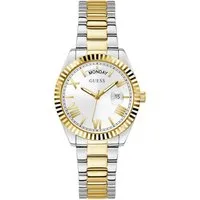 Guess Quarzuhr LUNA GW0308L6, Armbanduhr, Damenuhr, Datum, Edelstahlarmband, Mineralglas, analog