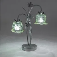 formano Tischleuchte Frühlingszeit, LED, mit Timerfunktion, Grün, Blume, H: 36cm